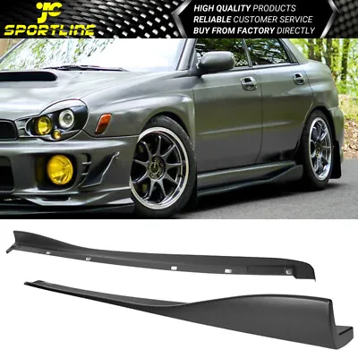 Fits 02-07 Subaru Impreza WRX STI CS Style Side Skirts Extension Pair - PP • $99.98