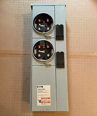 Eaton 2 Gang RINGLESS Meter Channel Pack 1MP2122RRL 2g Socket Not For Use In CA • $850