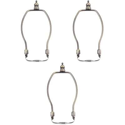 3 Pc Lamp Harp Adapter Shade Bracket Lampshade Carrier Horn Frame • £14.69