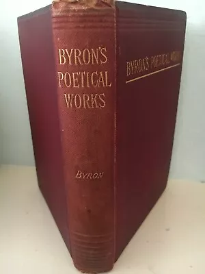 £14 • Buy Poetical Works Of Lord Byron Published By Lewis's 1877+