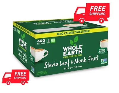 Whole Earth Sweetener Co. Stevia And Monk Fruit Sweetener • $25.99