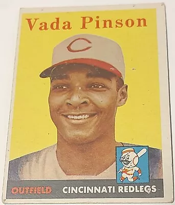 $6.99 • Buy Topps Baseball 1958 Vada Pinson #420, RC, Lower Grade
