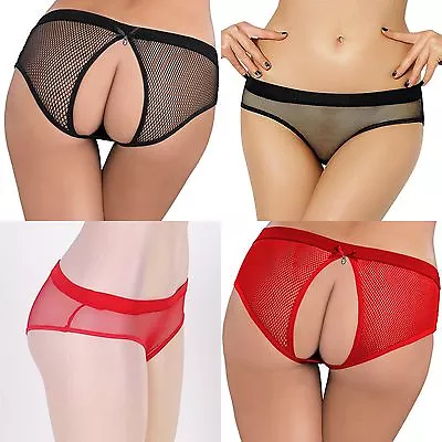 £5.22 • Buy Ladies Sexy Backless O Pants Knickers Lingerie Underwear Black Red 10 12 14 16  