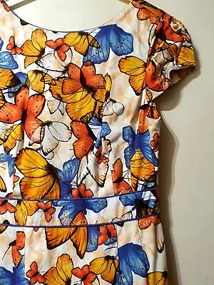 Warehouse Butterfly Dress Size 12 • £20