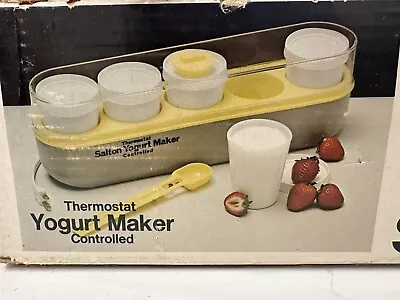 Vintage Salton Yogurt Maker Thermostate Control Temp  Model Gm-5 Usa Made • $20