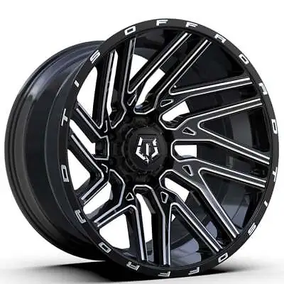 20 22  TIS Wheels 554BM Gloss Black Milled Off-Road Rims (4pcs) • $1535.68