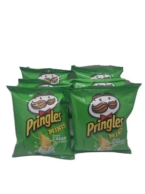 £8.99 • Buy 6 X Pringles Minis 30g Sour Cream & Onion Bag Snack Joblot Cheap Discontinued