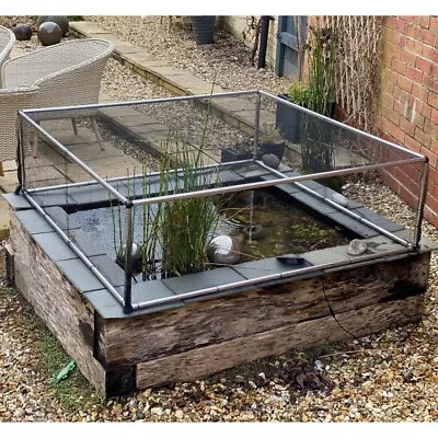 Raised Pond Cover With Protective Netting Lightweight Black Net Multiple Sizes • £89.99