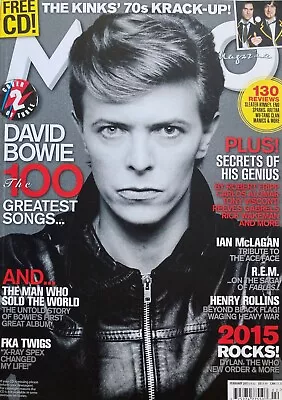 DAVID BOWIE February 2015 MOJO Magazine FKA TWIGS / THE KINKS / R.E.M. / +++ • $7