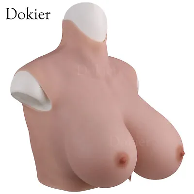 Dokier Oversize K Cup Silicone Crossdresser Breast Forms Breastplate Fake Boobs • $299.99