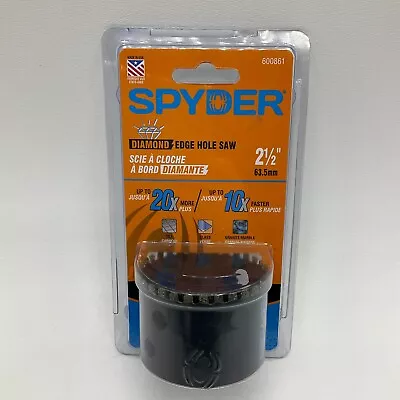 Spyder 600861 2-1/2  Diamond Edge Hole Saw NEW • $16.99