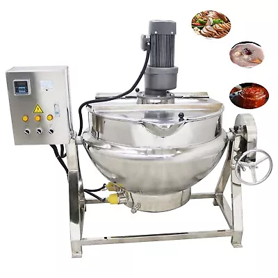 52.8Gal Jacketed Kettle Tiltable Electric Sandwich Pot With Scraper 220V 3 Phase • $3918.86