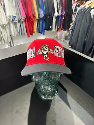 Vintage 90s Starter NHL Florida Panthers Spell Out Red Snapback Hat • $39.99