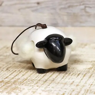 Hanging Ceramic Sheep With Wool • £7.99