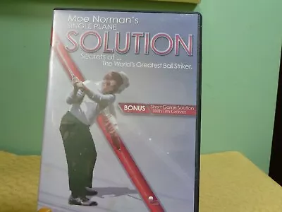 Moe Norman's The Single Plane Solution - DVD - Like New - Graves Golf Academy • $11.96