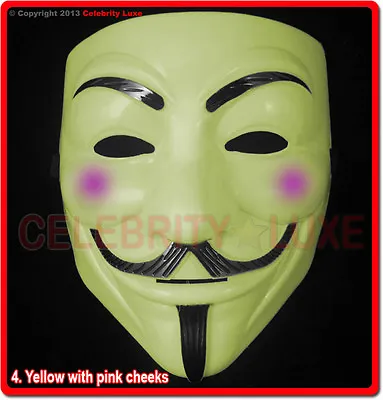 $8.82 • Buy New V For Vendetta Mask Guy Faux Anonymous Mens Fancy Dress Costume Collectors