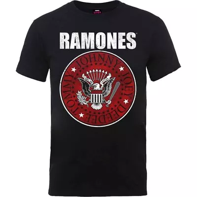 Ramones Red Fill Seal T-Shirt Black New • $21.96