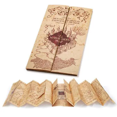 Harry Potter Marauder's Map Parchment Hogwarts School Of Witchcraft Collectibles • £4.58