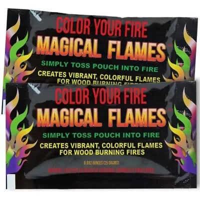 Color Your Fire Magical Flames Adds Colorful Flames To Campfire Fire Pits 4-Pack • $12.99