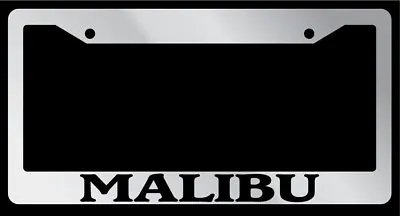 Chrome License Plate Frame  Malibu  Auto Accessory • $9.99