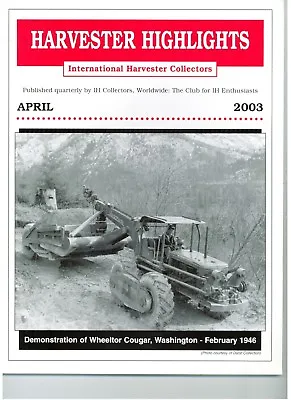 McCormick Deering Ronning Ensilage Harvester IHC Harvester Highlight Magazine • $20.03
