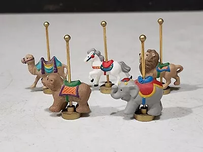 5-1990 Carousel Merry Go Round Hallmark Miniature Horse Bear Lion Elephant Camel • $16.95