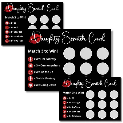 Naughty Scratch Card Valentines Scratch Card Valentines Gift For Girlfriend • $7