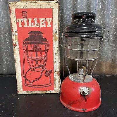 TILLEY X246B OLD VINTAGE KEROSENE PRESSURE LANTERN LAMP ANTIQUE LIGHT In BOX!!! • $129