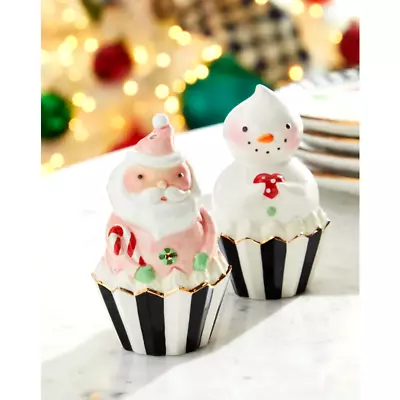 MACKENZIE-CHILDS Holiday Sweets Christmas Salt And Pepper Set NEW • $78