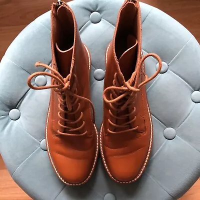 Madewell Women’s Size 8 The Kellie Lace Up Boot In Dried Maple • $85