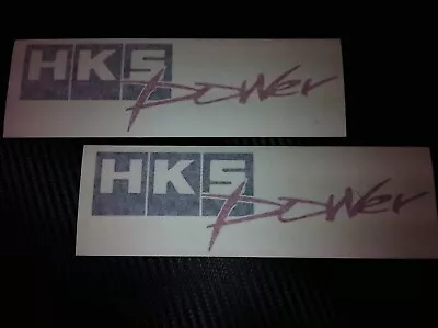 2x Auto Car Vinyl Racing Decal Sticker For HKS Power (New) Black/red JDM Turbo • $8.88