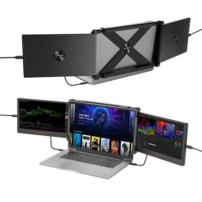 11.6  FHD Triple Portable Monitor IPS Display Dual Screen Extender For Laptop US • $339