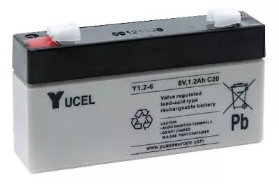 YUASA - Yucel 6V 1.2Ah Sealed Lead Acid Battery • £16.48