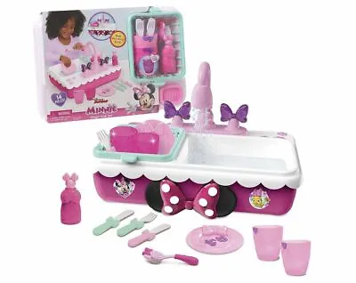 Minnie Mouse Happy Helpers Magic Real Working Sink Set Cutlery Kids Toy NEW • $47.62