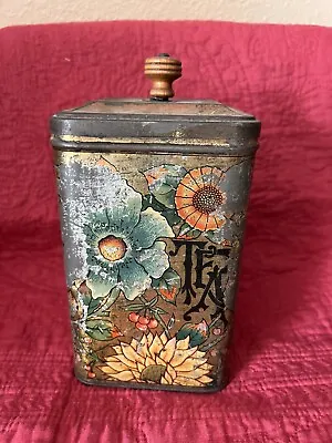 Vintage TEA Tin/canister With Wood Handle • $22