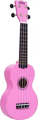 Mahalo Ukuleles MR1PK Vibrant Manual Rainbow Series Soprano Ukulele - Pink • $27.16