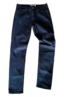 Mint Velvet Black Jeans Ladies Zip Pockets Soft Stretch Skinny Trousers 12R • £18
