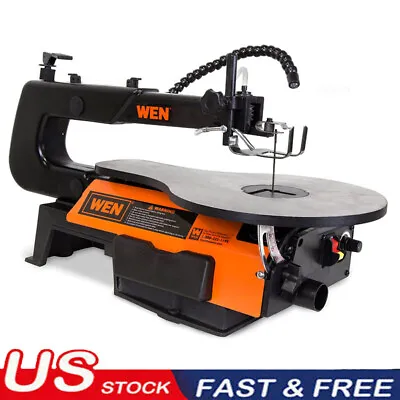 USA 16-Inch Two-Direction Variable Speed Scroll Saw W/ Easy-Access Blade Changes • $130.92
