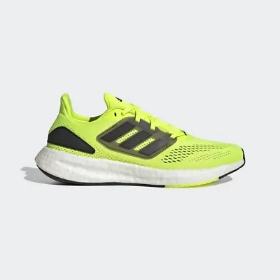 Adidas Pureboost 22 Running Shoes - Solar Yellow Core Black Cloud Mens 10 New • $149