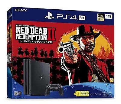 $1135.27 • Buy PlayStation 4 Pro Console Red Dead Redemption II 2 Pack JAPAN Sony PS4 USED