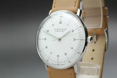 [ Near MINT- ] Junghans Max Bill Hand-Winding White Dial Men's Watch 027/3701.04 • $920