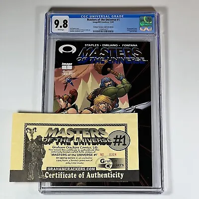 Masters Of The Universe 1 CGC 9.8 W/COA Graham Crackers Gold MV Creations IMAGE • $249.99
