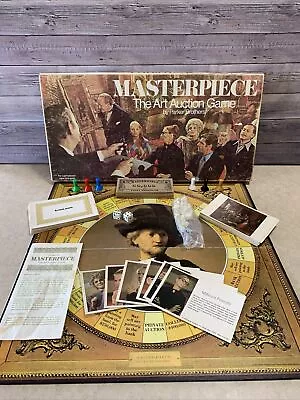 Masterpiece Board Game Art Auction Parker Brothers Vintage 1970 COMPLETE! • $49.99