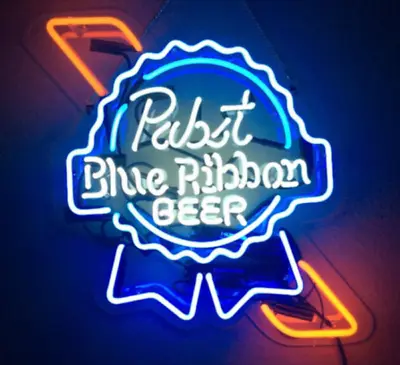 New Pabst Blue Ribbon Acrylic 17 X14  Neon Light Sign Lamp Beer Bar Glass • $120.49