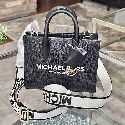 Michael Kors Mirella XS Shopper Crossbody Leather Bag Black • $119.95