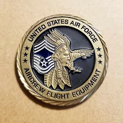 USAF US Air Force Aircrew Flight Equipment Chief Master Sergeant Challenge Coin • $5.99