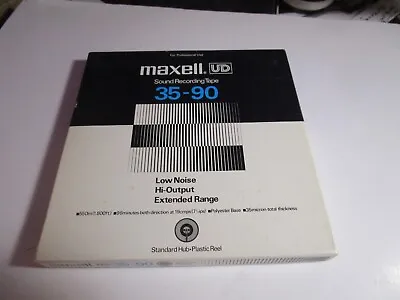 Maxell Ud  35/90 Reel To Reel Tape With Box  7  Nice • $19.99