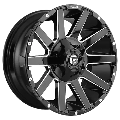 Fuel 1Pc CONTRA Gloss Black Milled 20x9  For Ford F250 Rim 8x170 +20 Offset Each • $426