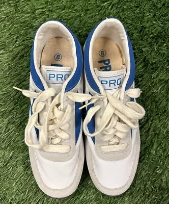 Vintage 80’s Pro Blue & White Athletic Tennis Shoes Sneakers Women’s Size 8 ROC • $28.88