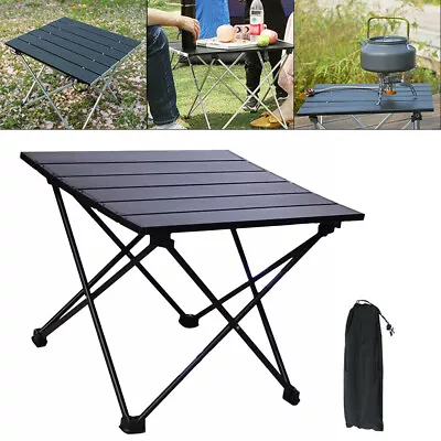 Outdoor Camping Table Folding Portable Aluminium BBQ Desk Picnic Tables Small • $21.66